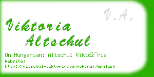 viktoria altschul business card